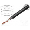 Vodič mikrofónové 2x0,35mm2 čierna OFC -20÷70°C Balenie 100m