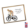 Rámček na darovanie peňazí - Bicykel, Nápis slovensky, Rámik 905 - bronzová