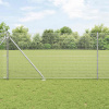 zahrada-XL Plot s stĺpmi Strieborná 1.2 x 10 m Oceľ 3351931