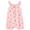 CARTER'S Overal letný Pink Peach dievča NB