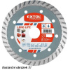 EXTOL PREMIUM 108951 kotouč diamantový řezný, turbo Long Life - suché i mokré řezání, 115x22,2x2,3mm