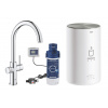 Grohe Red - Drezová batéria Duo s ohrevom vody a filtráciou, zásobník M, chróm 30083001