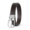 Dámsky kožený opasok NOBLEHIDE SILVER, 2.5 cm, Tmavo hnedý