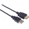 PremiumCord kupaa05bk USB 2.0 prodlužovací, A-A, 0,5m, černý