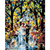 Maľovanie podľa čísel – Nevesta so ženíchom v daždi, 80 × 100 cm, napnuté plátno na rám 8596530014751