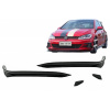KITT Front Bumper Side Fins Flaps suitable for VW Golf 7.5 GTI 5G Hatchback (2017-2020) Piano Black