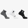 SALOMON Športové ponožky EVERYDAY ANKLE 3-PACK - čierna/biela/stredne sivá - čierna/biela/sivá Veľkosť: M (39-41)