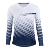 Force MTB ANGLE bielo-modrý dámsky cyklodres - dl.rukáv - S