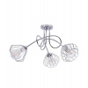 Light Home Stropné svietidlo Nuvola 8, 3x chrómové drôtené tienidlo, ch