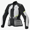 bunda STELLA ANDES AIR DRYSTAR, ALPINESTARS, dámská (světle šedá/tmavě šedá/černá/žlutá fluo) 2024 M101-261