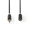 Nedis Nedis CABW22050AT10 - Stereofonní Audio Kabel | 3,5mm Zástrčka - 3,5mm Zásuvka | 1 m | Antracit