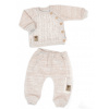 Pletený svetrík a nohavice s vreckom Hand Made 2D Nature lux béžový melírok