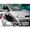 Deflektory TOYOTA AURIS 3D .2007R. a vyššie