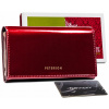 Peňaženka - Peterson Peterson Wallet Prírodná koža červená PTN BC-721-2766 Produkt červenej ženy (Petersonová dámska kožená peňaženka červená západka)