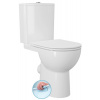 Sapho SANIVEX kombi WC, zvyšené sedenie, Rimless, spodný/zadný odpad, biela PC108WR