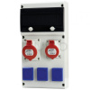 SCAME Zásuvková rozvodnica BLOCK, 1x16A+1x32A/400V/5P + 3x230V, s možnosťou istenia, IP54
