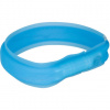 Trixie USB svietiaci obojok PLOCHÝ, modrý 70 cm/30 mm