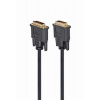 Gembird kabel propojovací DVI-DVI, M/M, 1,8m DVI-D dual link CC-DVI2-BK-6