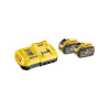 DEWALT FlexVolt Súprava batérie a rýchlonabíjačky 18 V (2 x 9 Ah batérie) DCB118X2