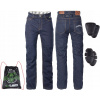 Pánske moto jeansy W-TEC Resoluto (Veľkosť: S, Farba: modrá)