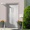 Vchodové dveře bílé 108 x 200 cm PVC Bílá 3187889