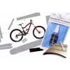 Downhill – enduro – lesklá ochranná fólia STANDARD sada na celý bicykel