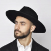 Fedora HatFactory Black Hat 57 (Pánsky klobúk Fedora Montgomery. Veľký kruhový objazd 57)