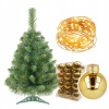 Vianočný stromček borovica Anna Zielona - 50 cm + Baubles + Svetlá (Vianočný stromček borovica Anna Zielona - 50 cm + Baubles + Svetlá)