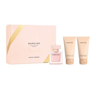 Narciso Rodriguez Narciso Cristal SET: Parfumovaná voda 50ml + Telové mlieko 50ml + Sprchový gél 50ml pre ženy