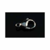 karabínka 12 mm strieborná farba 5 ks
