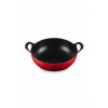 Le Creuset - Liatinová misa Balti (wok) 24cm červená