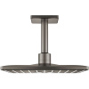 GROHE Rainshower SmartActive Cube horná sprcha 2jet, 310 x 310 mm, s prívodom zo stropu 142 mm, kartáčovaný tmavý grafit, 26481AL0