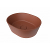 Swiss aqua technologies Umyvadlo na desku SAT Aula 47x38 cm cooper brown mat bez otvoru pro baterii, bez přepadu SATAU4738CB