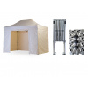 Nožnicový párty stan 2x4 m TENTino BIG HEXAGON Farba opláštenia: 2A - KRÉMOVÁ