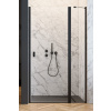 RADAWAY NES BLACK DWJ II 90cm pravé dvere do niky, profil čierny, sklo číre, 10036090-54-01R