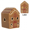 Clayre & Eef Perníková LED chalúpka Gingerbread Cott - 7*6*9 cm - Clayre & Eef