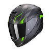Moto přilba SCORPION EXO-1400 AIR FORTUNA matná černo/zelená - Velikost XS