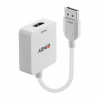 Konvertor HDMI na DisplayPort F/M podpora 4K UHD, 18G, 10cm biely