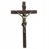 Tmavý drevený visiaci kríž 42 cm - 38293 (Tmavý drevený visiaci kríž 42 cm - 38293)