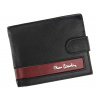 Pierre Cardin CB TILAK26 323A RFID čierno-červená pánska kožená peňaženka 11 x 8,5 cm