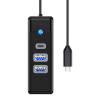 Orico Rozbočovač USB-C na 2x USB 3.0 + USB-C, 5 Gb/s, 0,15 m (čierny)