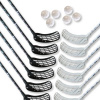 Eurostick Gravity 1 ks, čierna / biela, 96cm (=106cm)