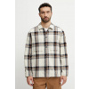 Košeľa Fjallraven Singi Flannel Overshirt M pánska, béžová farba, voľný strih, s klasickým golierom, F12600226.113.555 XL