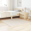 vidaXL Plyšový koberec s vysokým vlasom krémový 120x120 cm PP - Krémová - 268099-284763
