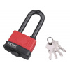 Extol Premium 8857665 Zámok visací vodeodolný poplastovaný predĺžený, 4 kľúče, 65mm