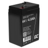 Green Cell AGM VRLA 6V 4Ah maintenance-free battery for the alarm system, cash register, toys