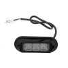 Výstražné svetlo 3x LED oranžové 12/24 V - zábleskom