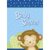 Pozvánky Baby Shower Boy Opička 8ks