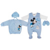Komplet 5-dílny Mickey Mouse vel.56 - modrý (D1013-8)