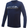 SENSOR MERINO ACTIVE PT MOUNTAINS pánské triko dl.rukáv deep blue - L